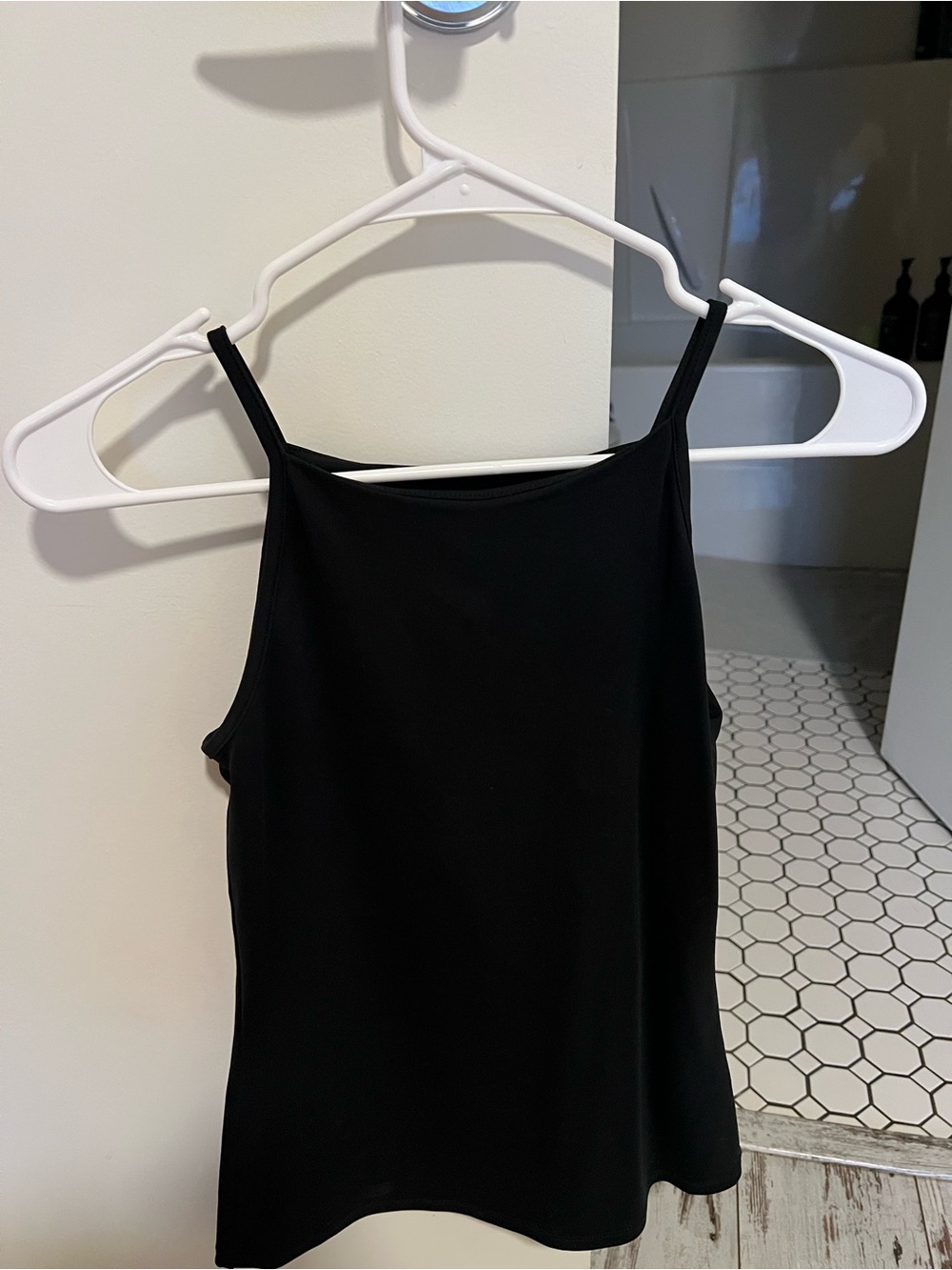 RW&CO. Black High-Neck Slim Tank Top
